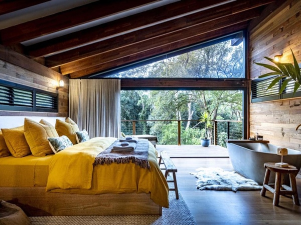 Interiors of the Amani Eco Lodge in Central Coast, Australia