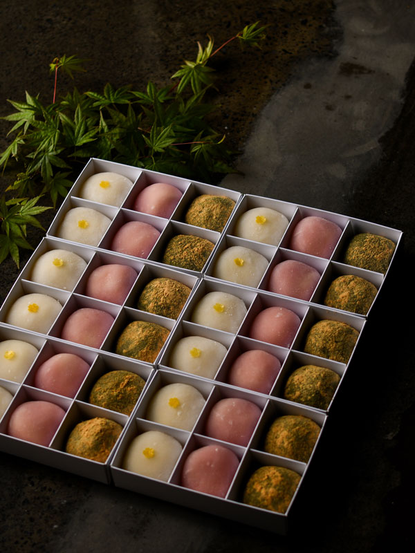 a box of mochi at Omotenashi, Hobart