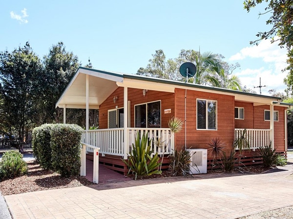 Facade of Canton Beach Holiday Park in Central Coast, Australia