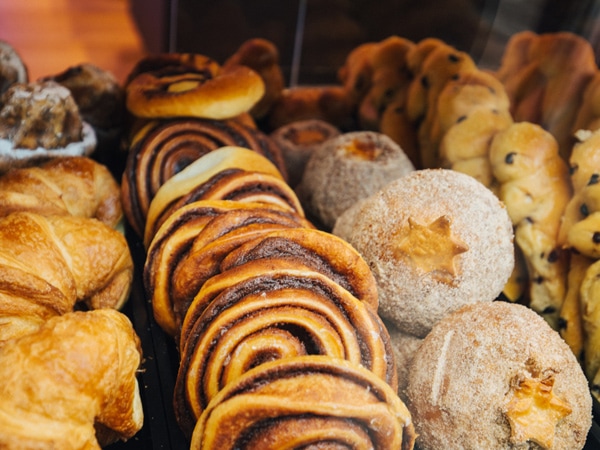 French pastries on display