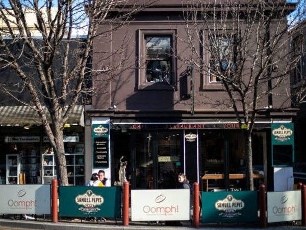 Samuel Pepy's Cafe in Launceston, Tasmania, Australia