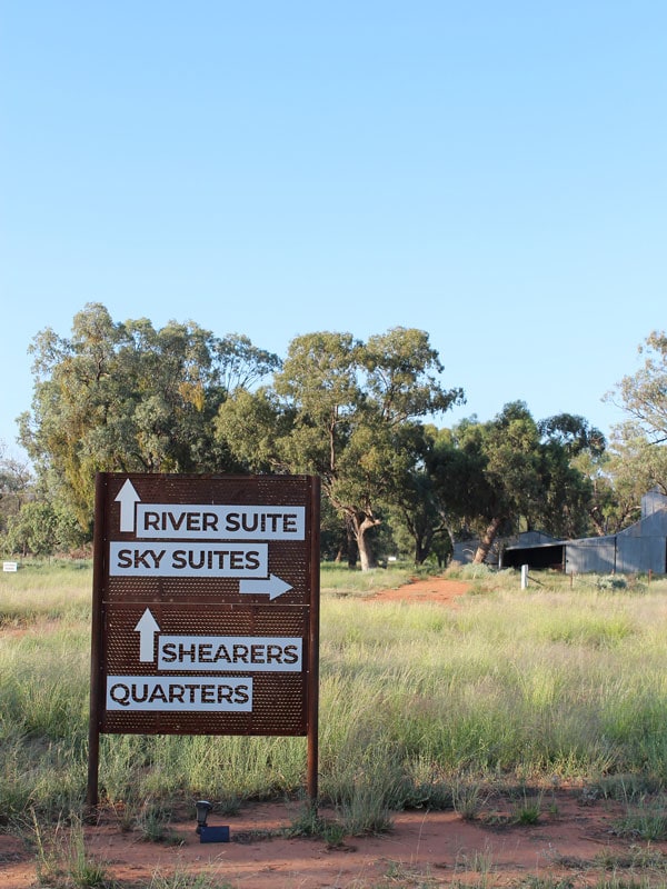 Sign at Callubri Station in NSW, Australia