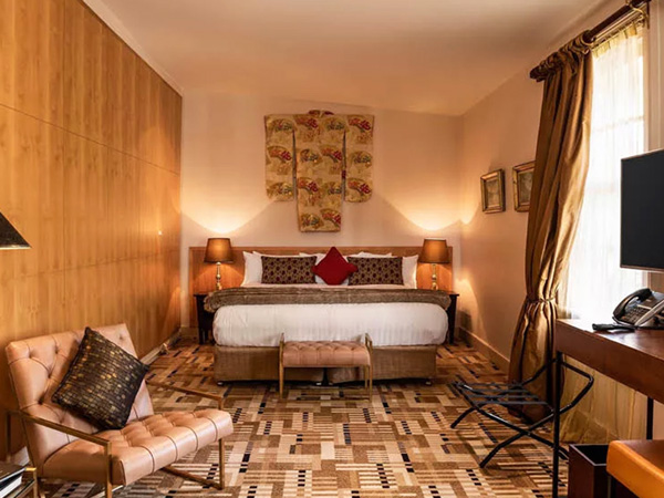 the room interior at The Islington Hotel, Hobart