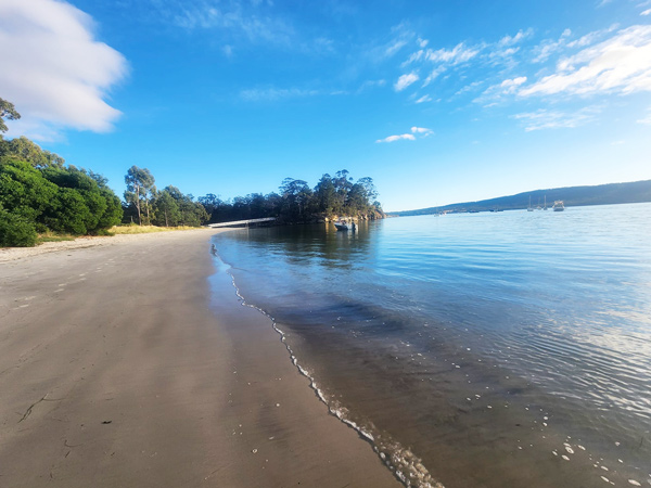 the Snug Beach, Hobart