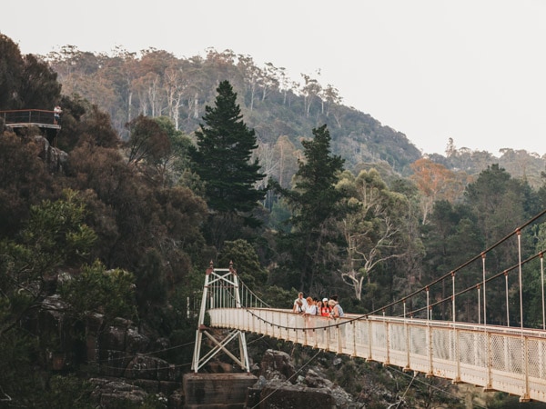 Suspension bridge Cataract Gorge Launceston