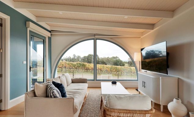 the interior of Soumah, Yarra Valley