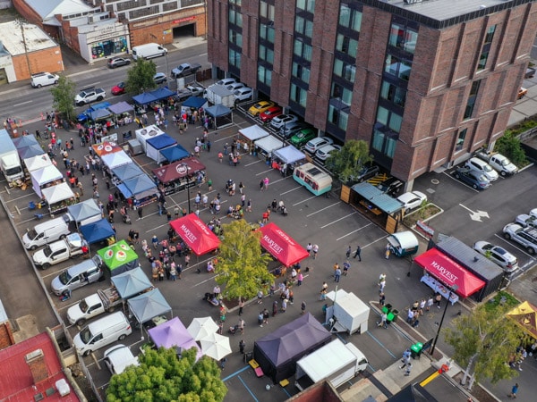 Harvest Market overhead