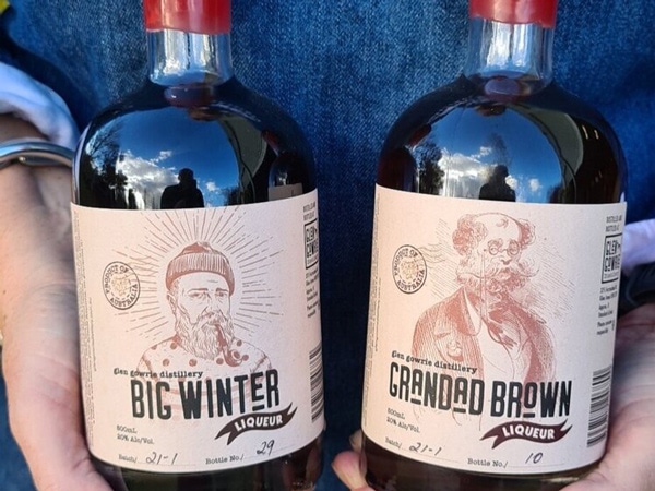 Bottle of beer liqueur from Glen Gowrie Distillery in Glen Innes, NSW, Australia