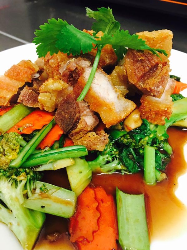 A Thai dish served at Yim Thai in Glen Innes, NSW, Australia
