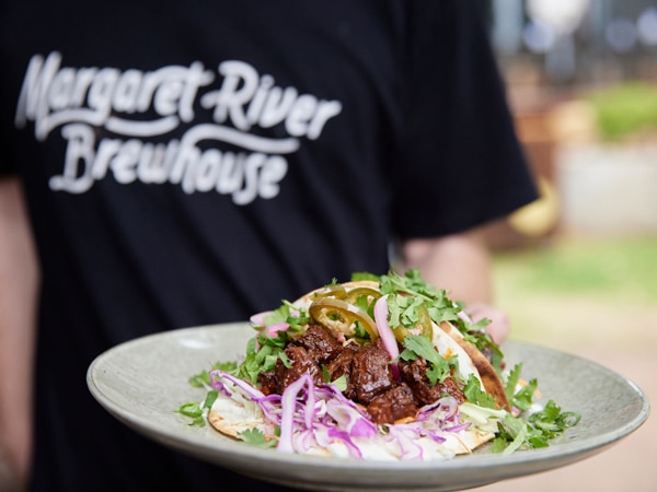 tacos served at Margaret River Brewhouse
