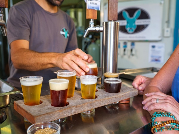 amber ales at Lucky Bay Brewing