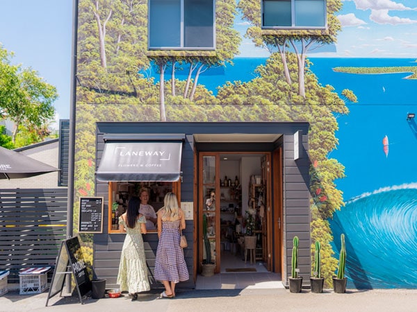 artsy exterior at Laneway Noosa