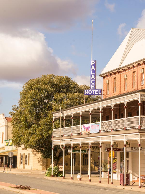 outside the Palace Hotel