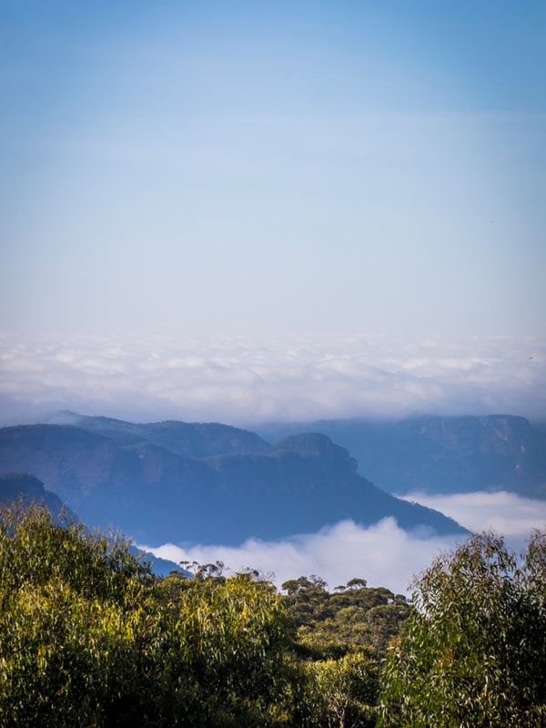 Aerial view of the Blue Mountains