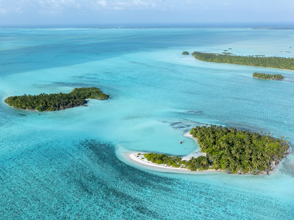 Cocos Keeling Islands aerial shot