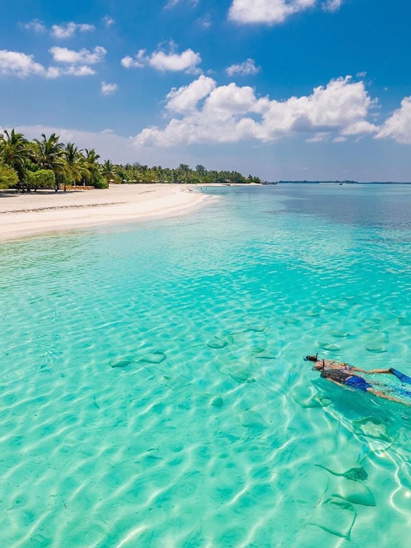 exploring the crystal blue waters
