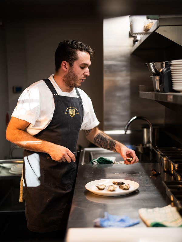 Chef Dom at the Union Bank