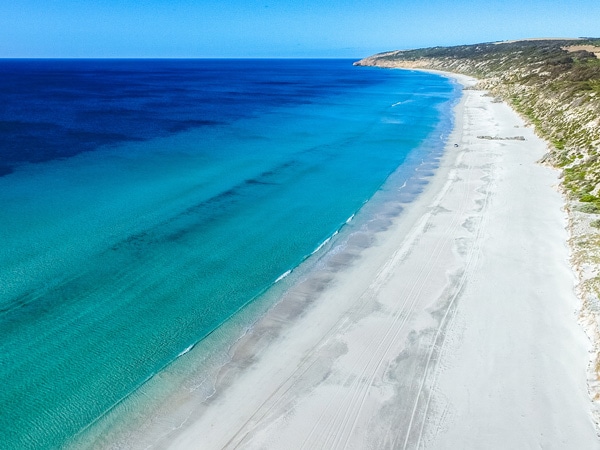 High shot of Emu Bay.