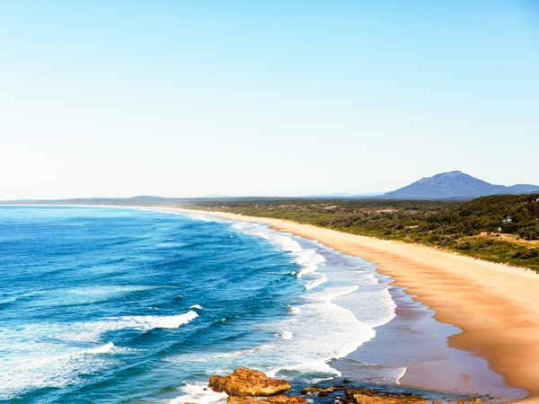 golden sand beach at Port Macquarie