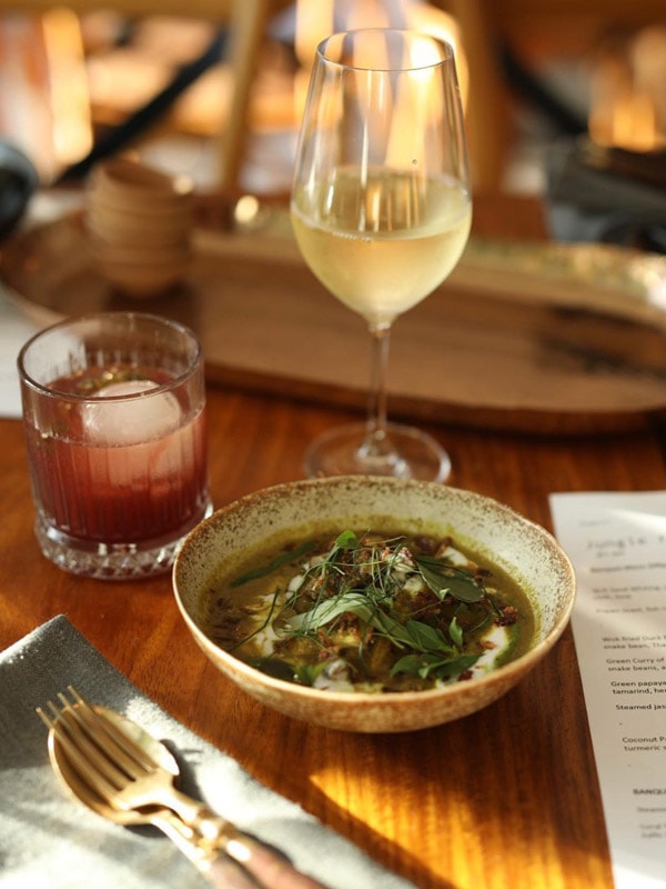 Green Curry served at Jungle Fowl restaurant