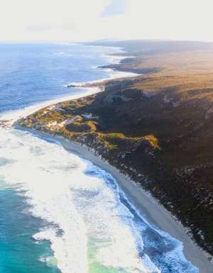an aerial view of Boranup Beach