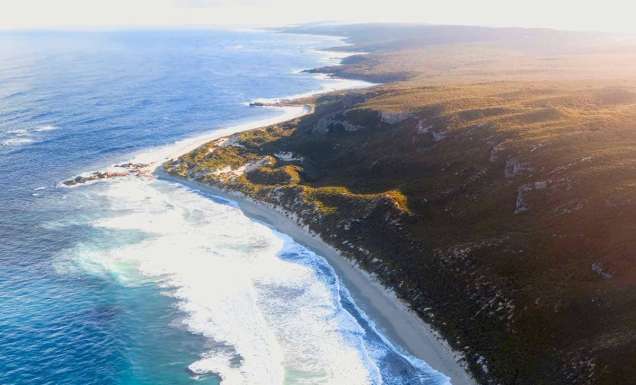 an aerial view of Boranup Beach
