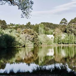 a relaxing landscape at Lake House Daylesford