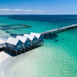 Aerial view of Busselton Jetty