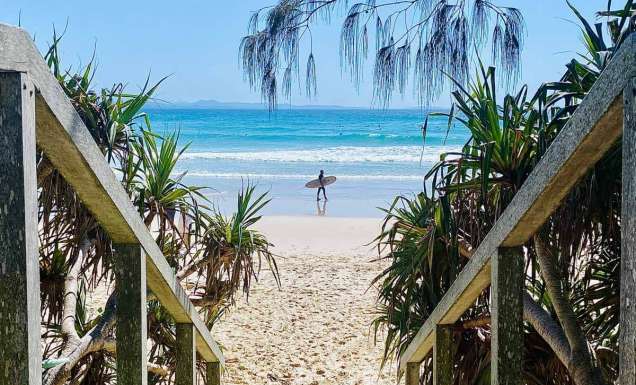 Byron Bay's beachside