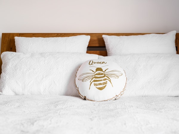 cosy bedroom at the Hive Hotel