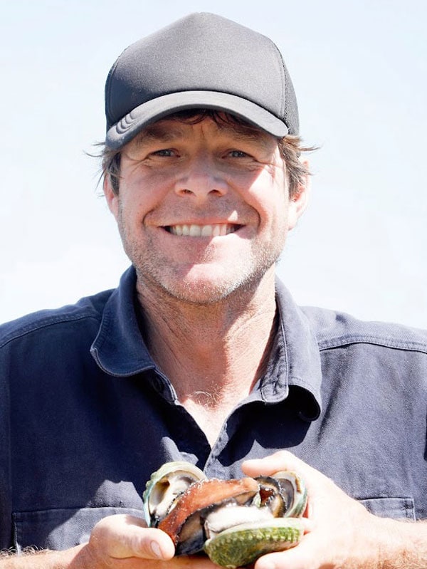 Local abalone producer Joel Gilby