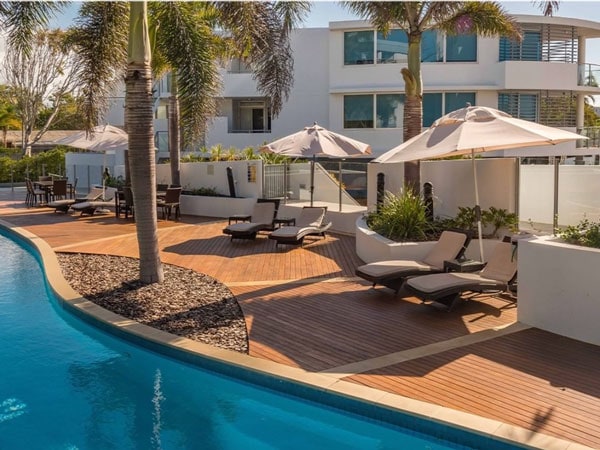 Luxurious pool at Manta Bargara Hotel