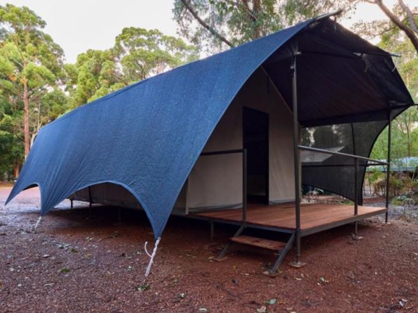 modern safari tent at RAC Margaret River