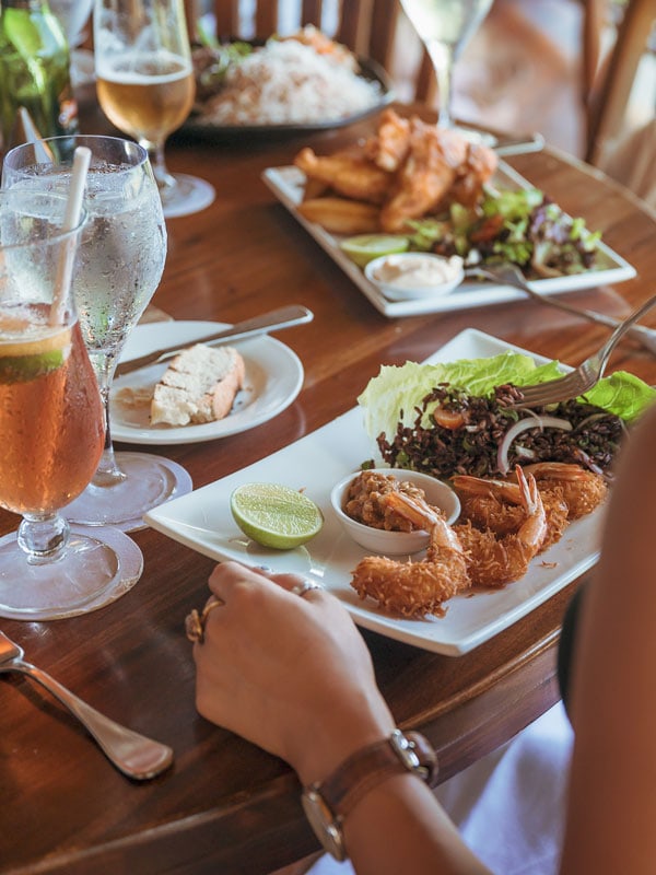 meal at Osprey's Restaurant