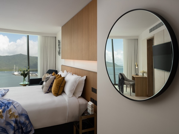 room with panoramic sea views
