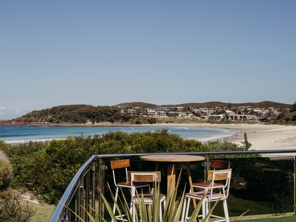 Saltwater view over Fingal Bay in Port Stephens.