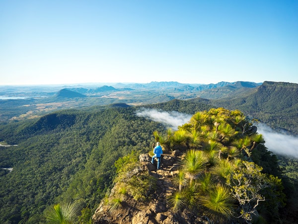 Spicers overhead shot of a man travelling solo in Australia