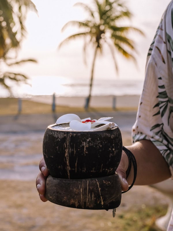 Coconut drink from Surfer Girl Brewery 