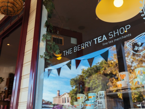 Exterior of the Berry Tea Shop.