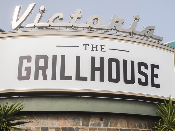 The Victoria's Grillhouse sign in O'Halloran Hill