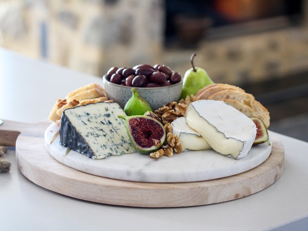 Cheese board at Udder Delights Cheese