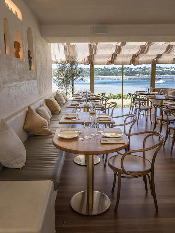 Interior of Valentina Merimbula. 