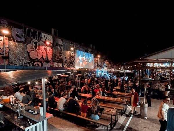 The Vic on the Park beer garden.