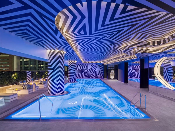 the swimming pool at WET Deck at W Brisbane