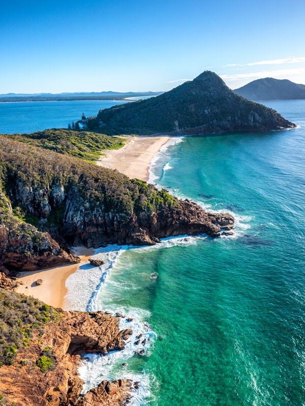 Wreck Beach in the forefront and Zenith Beach in the back.