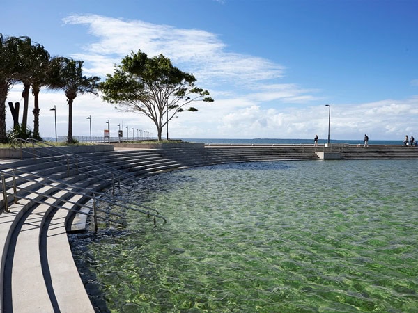 the Wynnum Wading Pool in Brisbane