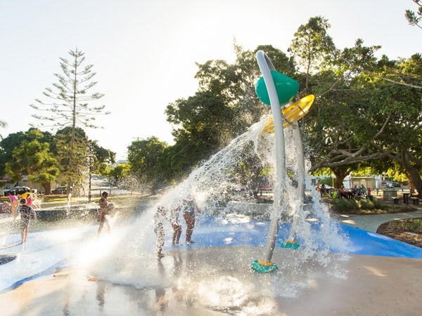 the playground at the Wynnum Wading Pool, Brisbane