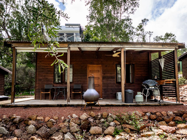 the exterior of Hidden Valley Cabins, Townsville