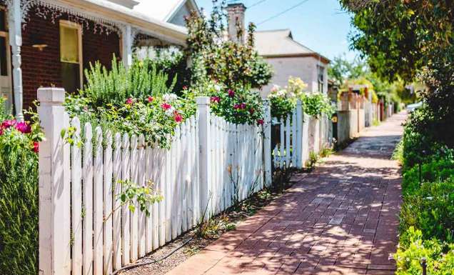 The historical town of Guildford, Perth