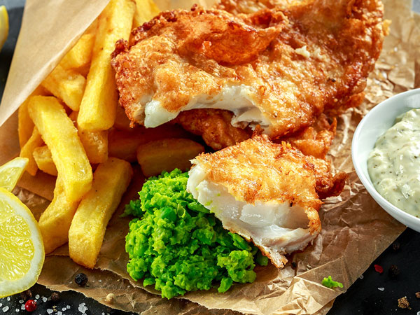 a close-up shot of Aussie Bobs Fish & Chips, Shoal Bay